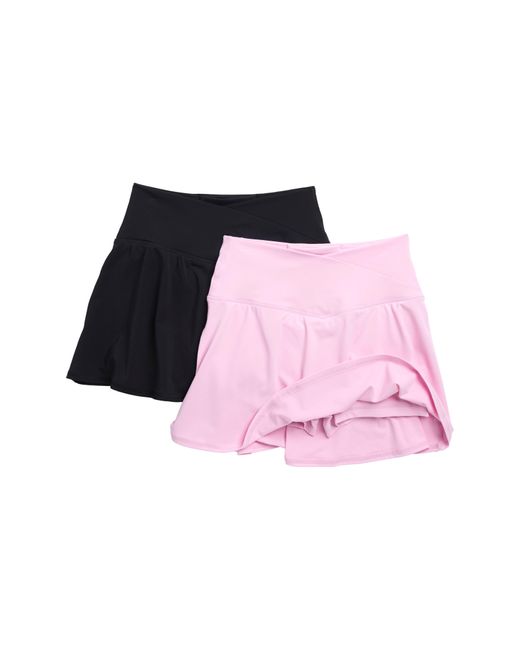 90 Degrees Pink Assorted 2-pack Airlux Crossfire Skorts