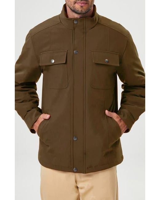 Hawke & Co. Brown Thermal Lined Softshell Work Jacket for men