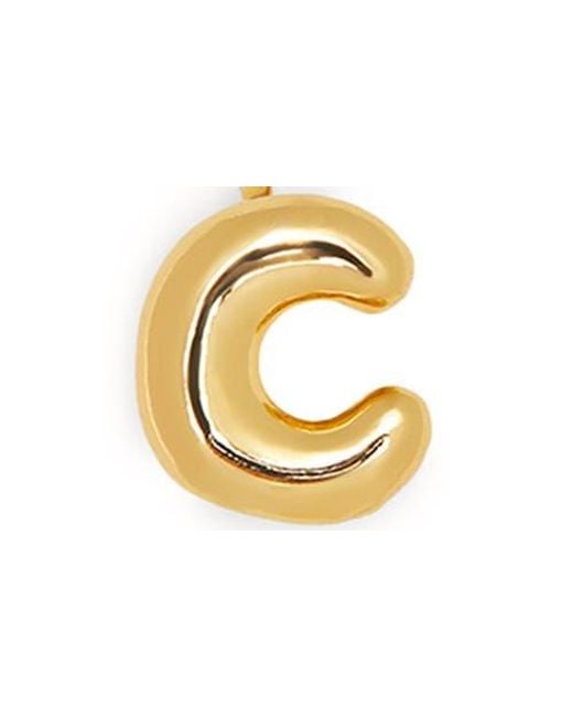 Saachi Metallic Bubble Charm Initial Bracelet