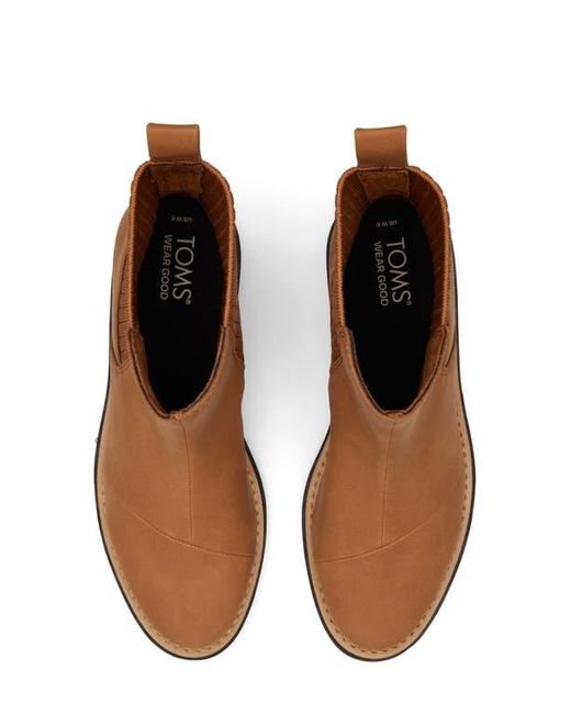 TOMS Brown Waterproof Chelsea Boots with Lugged Soles
