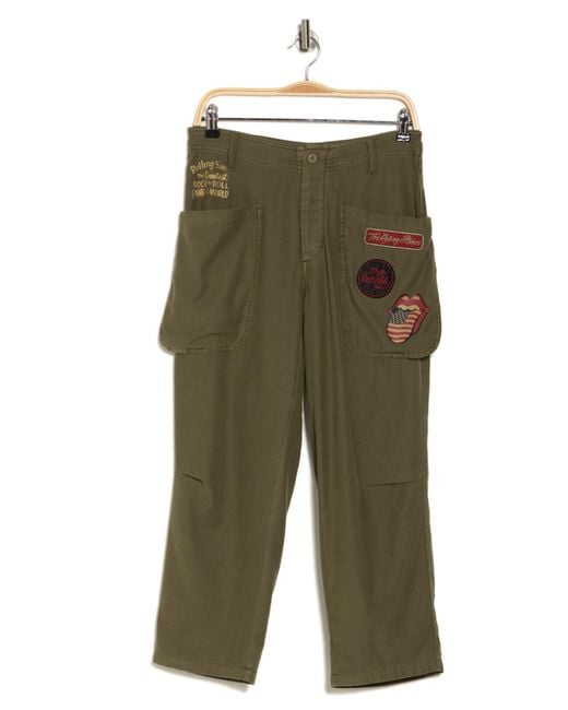 Lucky Brand Green Rolling Stones Utility Pants