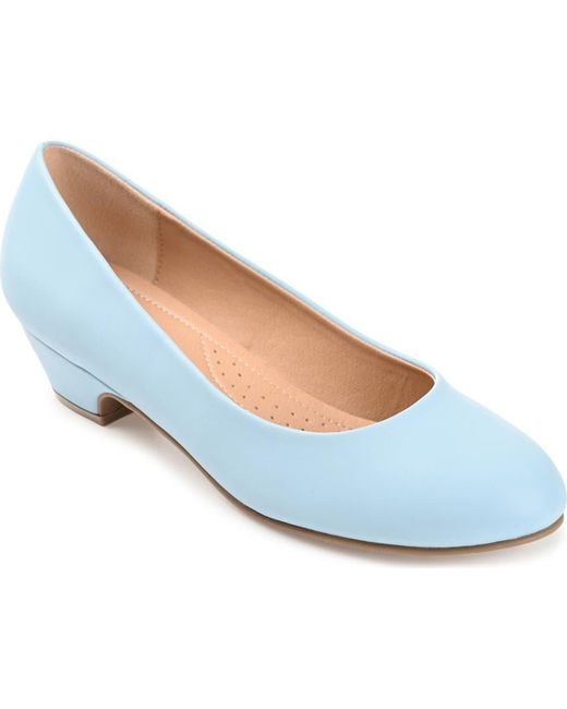 Journee Collection Blue Saar Wide-Width Pump