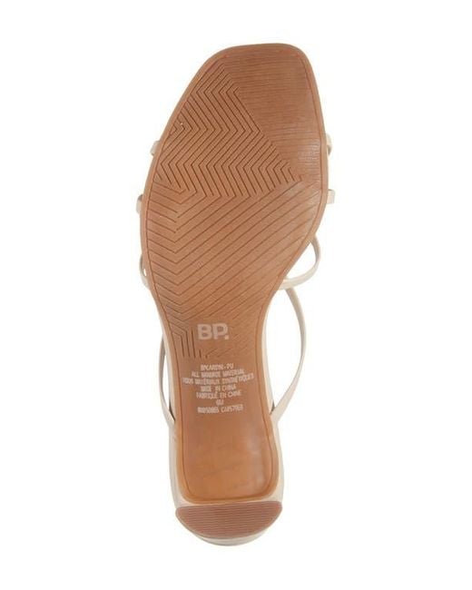 BP. Natural Karsyn Strappy Slide Sandal