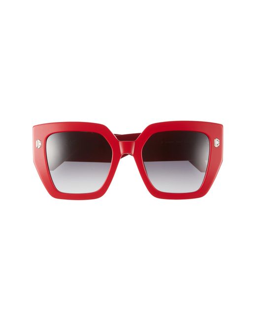 Just Cavalli Red 53mm Oversize Square Sunglasses