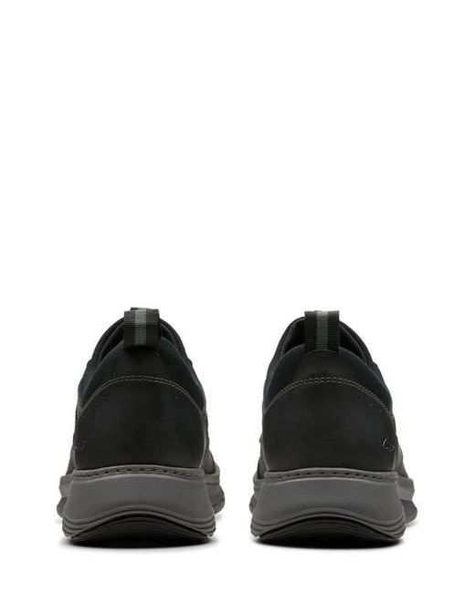 Clarks Black Motion Trek Ez Slip-On Sneaker for men