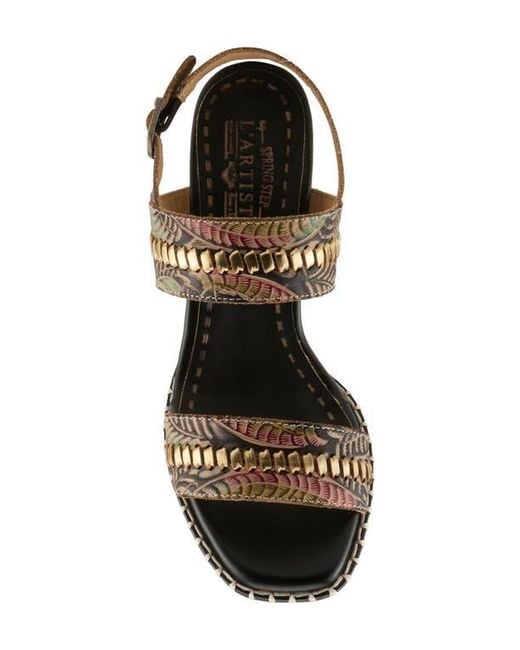 Spring Step Metallic Starstud Slingback Sandal
