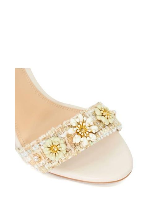 Dune Natural Mention Ankle Strap Sandal