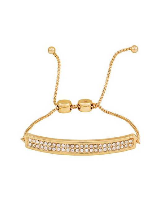 Vince Camuto Metallic Pavé Crystal Bar Slider Bracelet