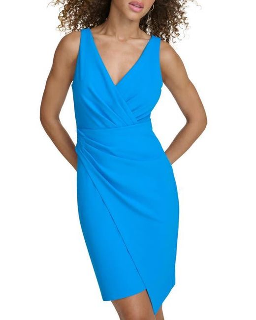 Siena Jewelry Blue Scuba Crepe Cocktail Dress