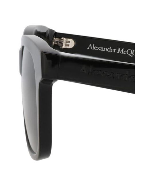 Alexander McQueen Black 52Mm Square Sunglasses for men