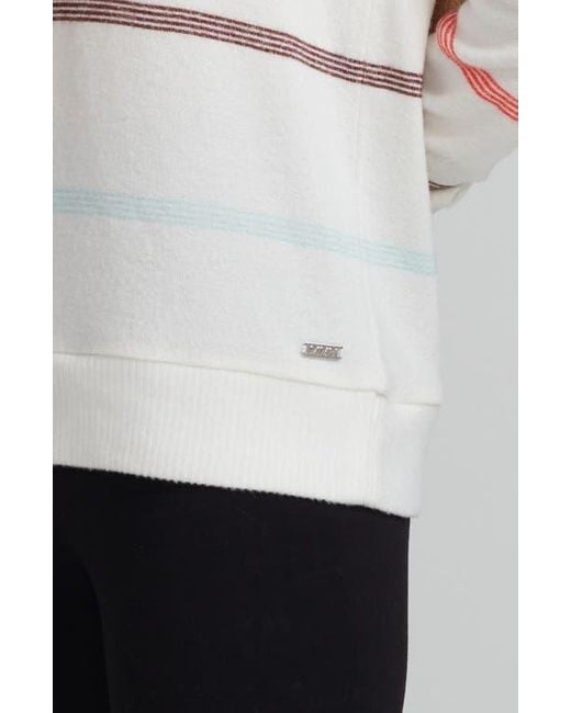 Andrew Marc White Stripe Hachi Sweater