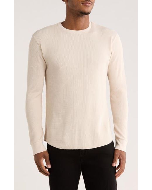 Vince Natural Crewneck Cotton Thermal Sweater for men