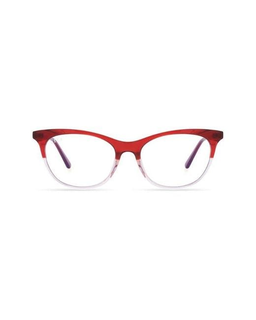 DIFF Red Jade 51Mm Light Blocking Cat Eye Glasses