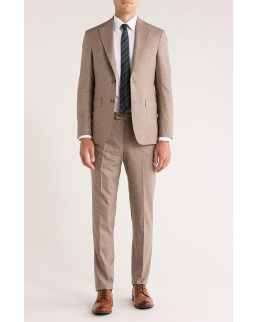 Jack Victor Natural Mason Slub Wool Suit for men