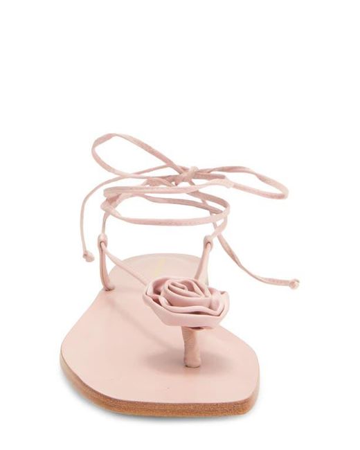 Reformation Pink Vicky Rosette Sandal