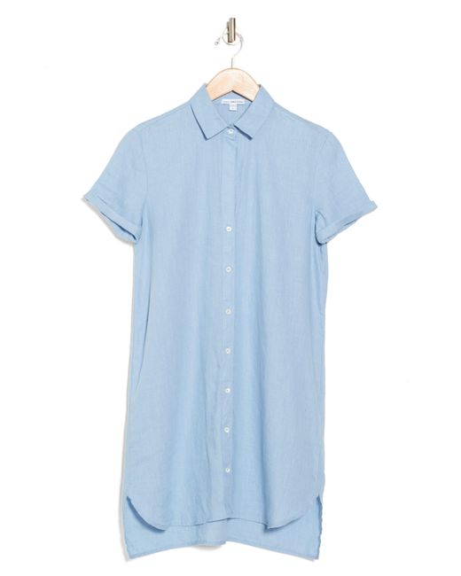 James Perse Blue Linen Shirtdres