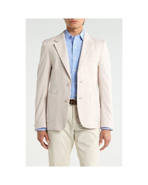 Bugatchi Natural Two Button Blazer for men