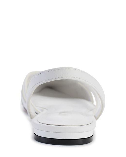 DKNY White Verity Pointed Toe Slingback Flat