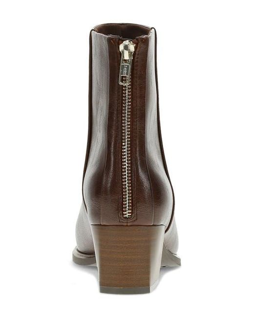 BareTraps Brown Bessie Block Heel Bootie