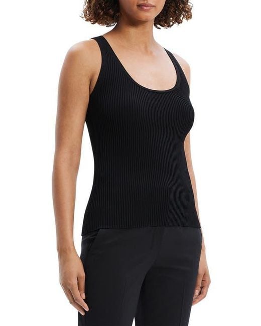 Theory Black Compact Rib Tank