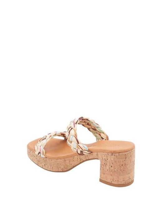Andre Assous Pink Cairo Platform Sandal
