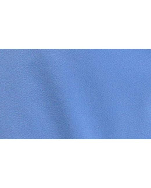 Tailorbyrd Blue Solid Performance Shorts for men