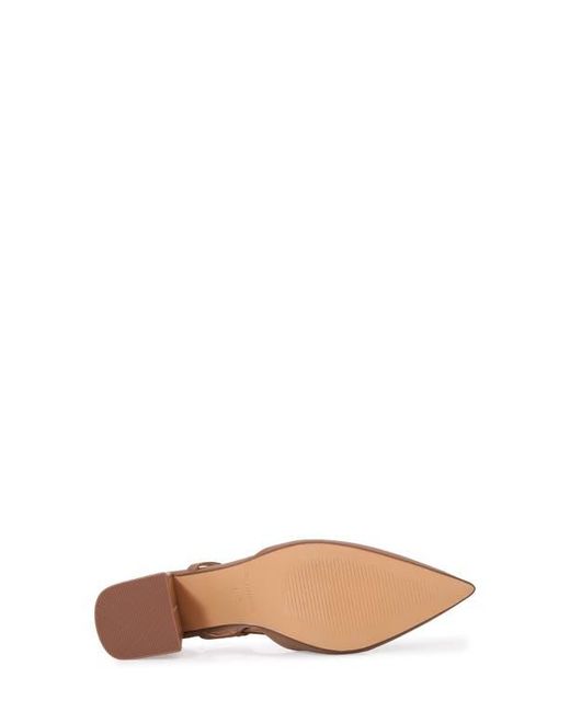 BERNESS Brown Slingback Pump