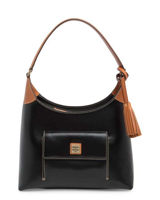 Dooney & Bourke Black Small Leather Hobo Bag