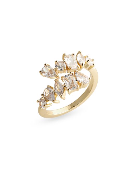 Nordstrom White Cz Cluster Bypass Ring