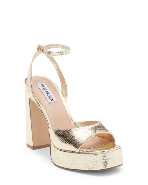 Steve Madden Natural Kymmee Platform Pump