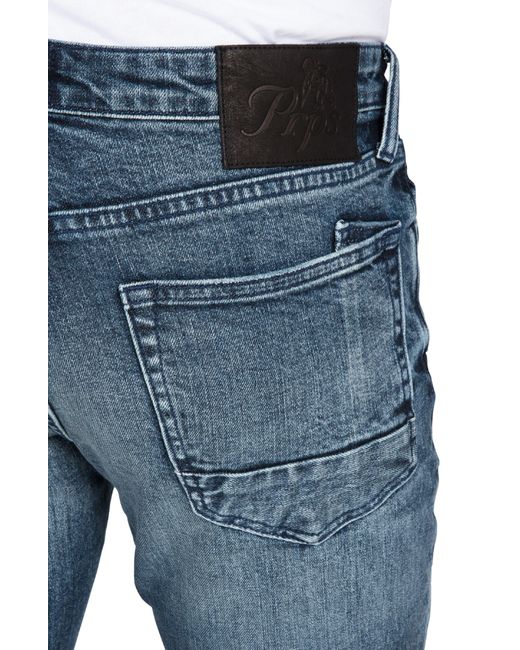 PRPS Blue Le Sabre Distressed Slim Fit Jeans for men
