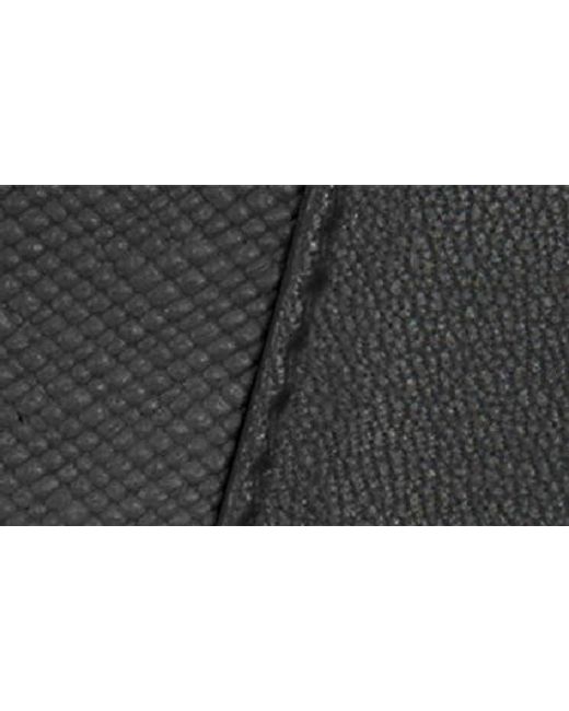CHAMPS Black Iconic Leather Card Case for men