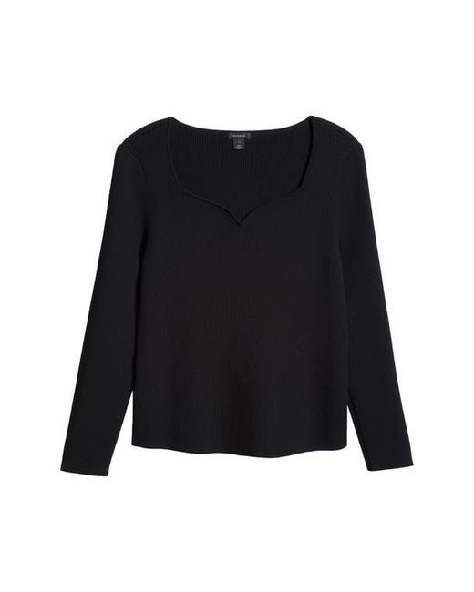 Halogen® Black Rib Sweater