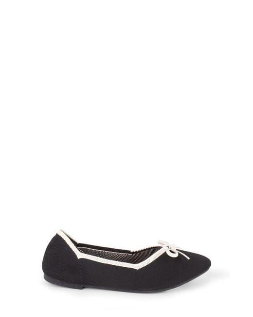 Tahari Black Tortuga Ballet Flat
