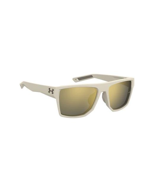 Under Armour Natural Launch 2 57Mm Rectangular Sunglasses for men