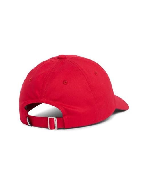 Hunter Red Core Twill Baseball Cap for men