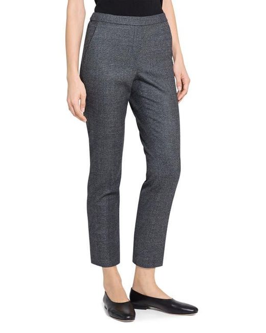 Theory Blue Marled Flannel Treeca Pull-On Pants