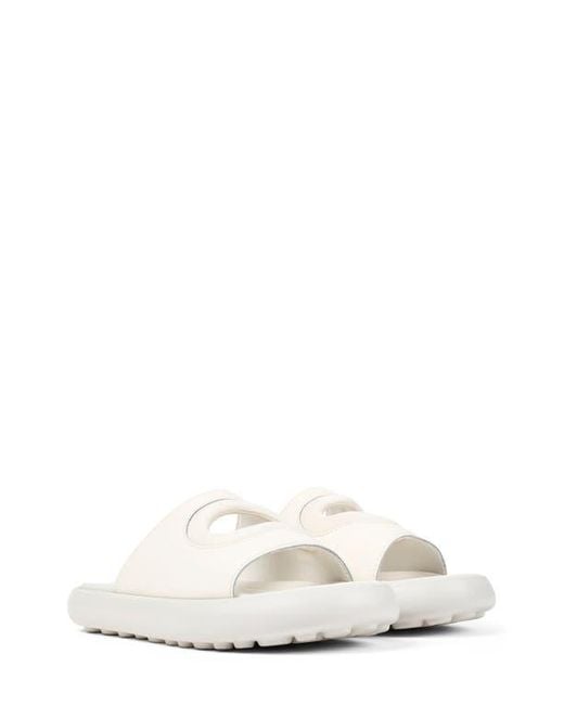 Camper White Platform Penny Loafer