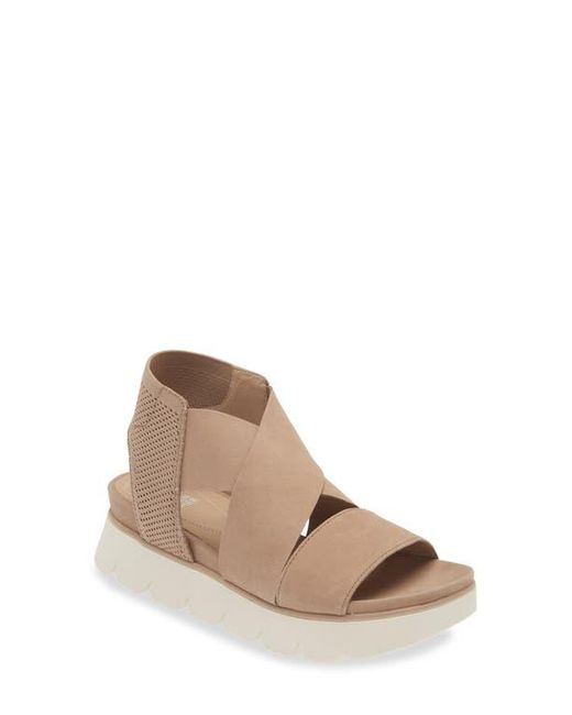 Eileen Fisher Brown Chant Platform Sandal