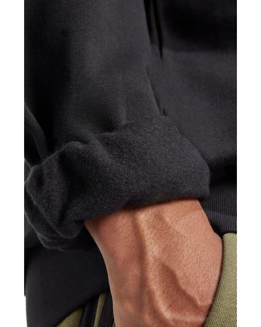 Adidas Black Essentials Feelcozy Fleece Crewneck Sweatshirt for men