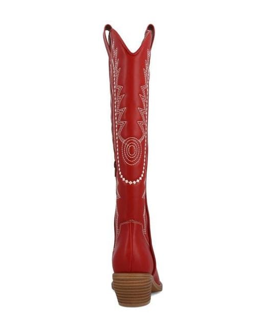 MIA Red Locklyn Tall Boot
