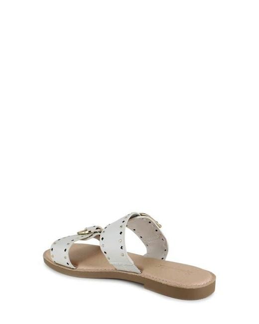 Splendid White Leena Slide Sandal