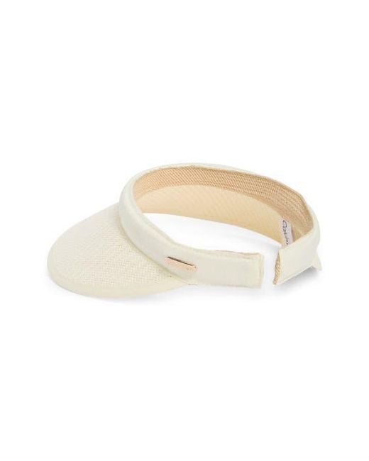 Calvin Klein Natural Straw Visor