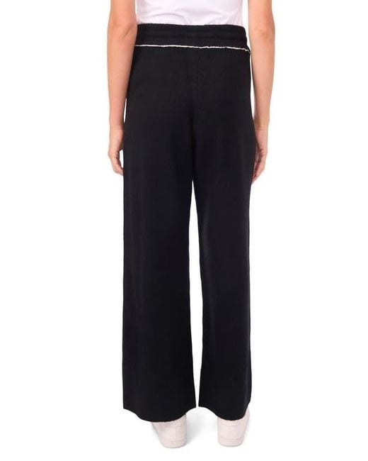 Vince Camuto Black Knit Drawstring Pants