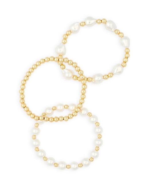 Leith Blue 3-Pack Assorted Stretch Bracelets