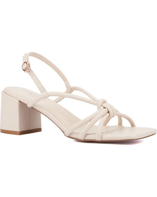 TORGEIS White Pemberly Slingback Sandal