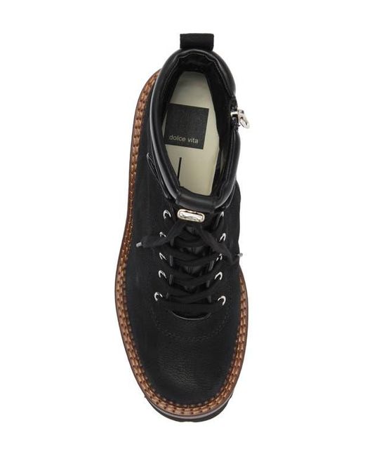 Dolce Vita Black Dommie Lug Sole Platform Bootie