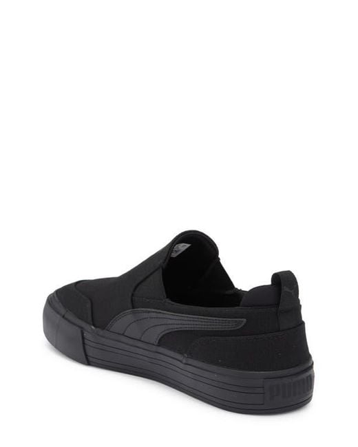 PUMA Black Court Classic Slip-On Sneaker for men
