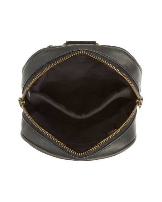 Johnston & Murphy Black Sling Shoulder Bag for men
