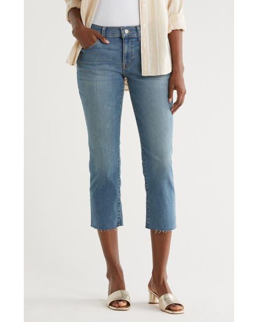 Lucky Brand Blue Mid Rise Sweet Crop Raw Hem Jeans